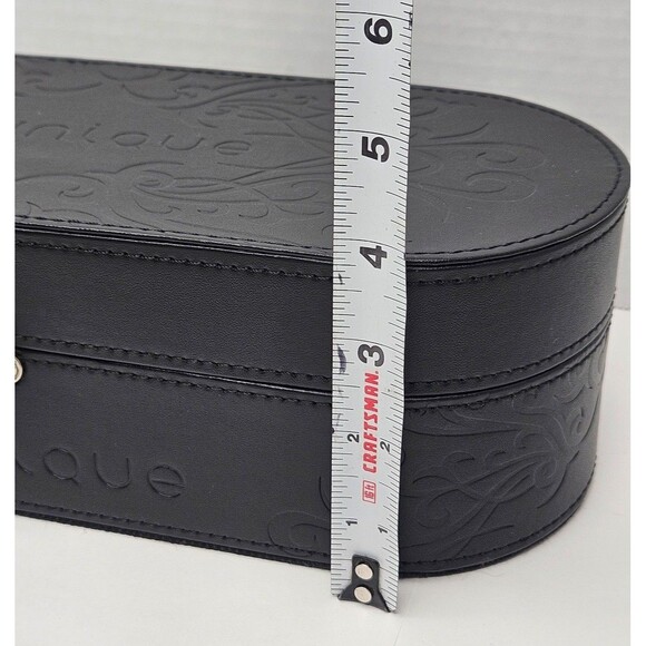 Younique Presenters Hard Black Makeup Case 13" Silver Latch - Picture 6 of 8